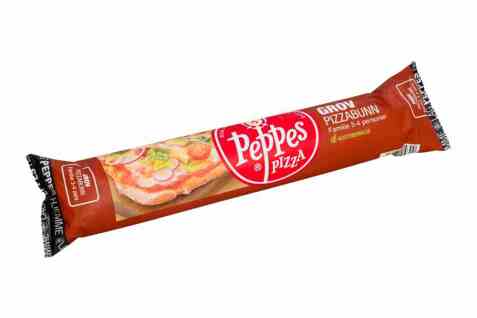 Bilde av Peppes grov pizzabunn. Bilde av Peppes grov pizzabunn.