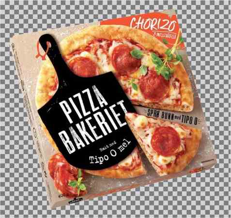 Bilde av Pizzabakeriet chorizo og mozzarella. Bilde av Pizzabakeriet chorizo og mozzarella.