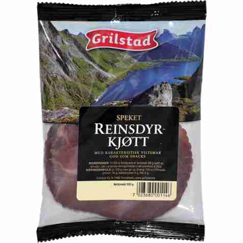 Bilde av Grilstad speket reinsdyrkjøtt. Bilde av Grilstad speket reinsdyrkjøtt.