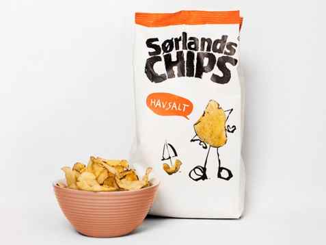Bilde av Sørlandschips Potetchips. Bilde av Sørlandschips Potetchips.