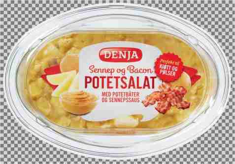Bilde av Denja potetsalat sennep og bacon. Bilde av Denja potetsalat sennep og bacon.