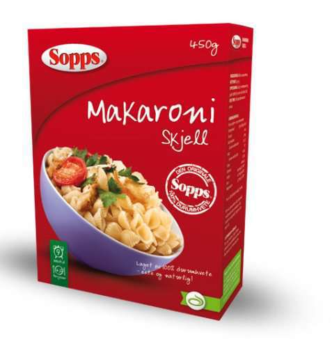 Bilde av Sopps Makaroni Skjell. Bilde av Sopps Makaroni Skjell.