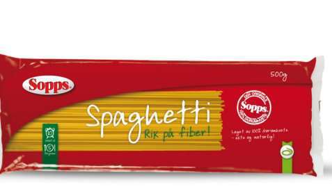Bilde av Sopps Spaghetti Fiberpasta. Bilde av Sopps Spaghetti Fiberpasta.