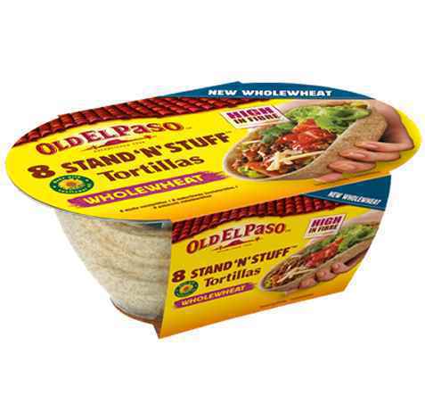 Bilde av Old el paso Stand N Stuff taco boats whole wheat tortillas. Bilde av Old el paso Stand N Stuff taco boats whole wheat tortillas.