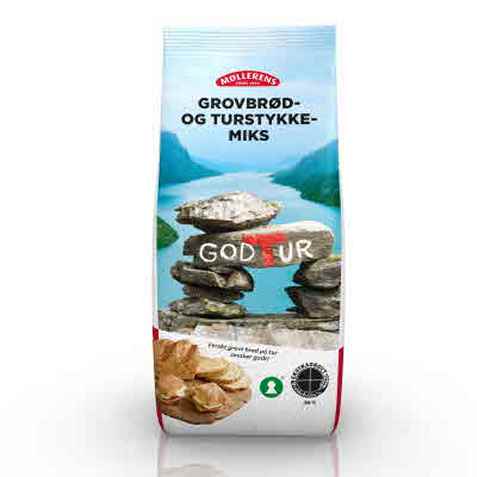 Bilde av Møllerens god tur grovbrødmiks. Bilde av Møllerens god tur grovbrødmiks.