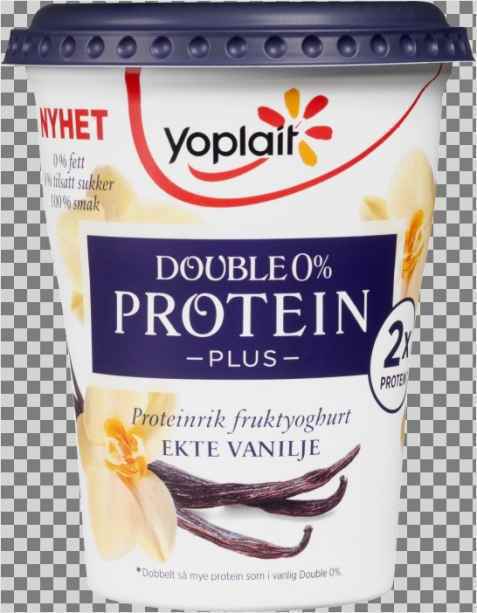 Bilde av Fjordland Yoplait Double 0 prosent Protein Plus Vanilje. Bilde av Fjordland Yoplait Double 0 prosent Protein Plus Vanilje.