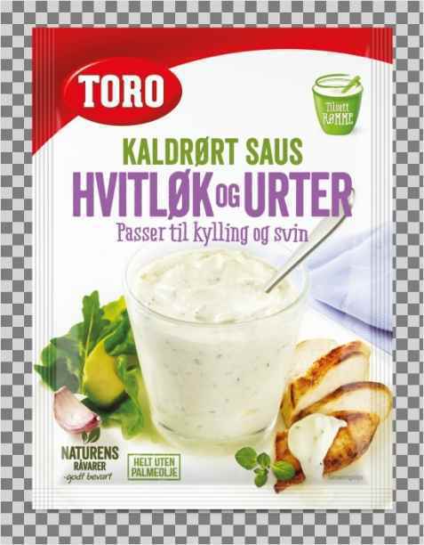 Bilde av Toro kaldrørt hvitløk og urtesaus. Bilde av Toro kaldrørt hvitløk og urtesaus.