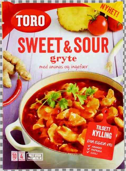 Bilde av Toro sweet and sour gryte. Bilde av Toro sweet and sour gryte.