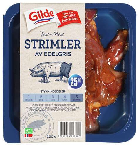 Bilde av Gilde edelgris tex-mex strimler.
