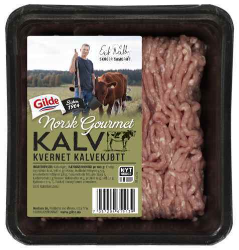 Bilde av Gilde gourmetkalv kvernet kalvekjøtt. Bilde av Gilde gourmetkalv kvernet kalvekjøtt.