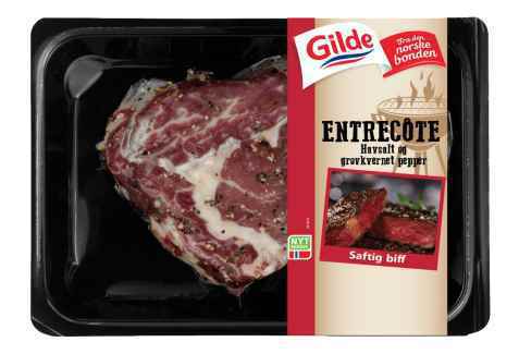 Bilde av Gilde Entrecote krydret. Bilde av Gilde Entrecote krydret.
