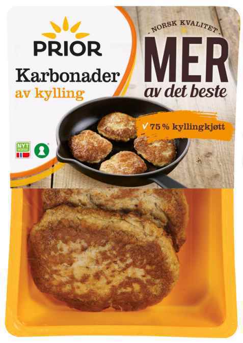 Bilde av Prior Mer karbonader. Bilde av Prior Mer karbonader.