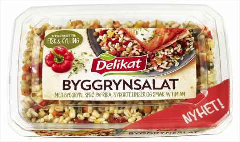 Bilde av Delikat byggrynsalat. Bilde av Delikat byggrynsalat.