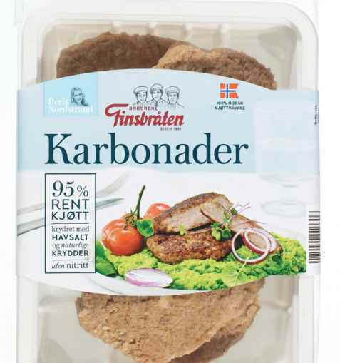 Bilde av Finsbråten karbonader. Bilde av Finsbråten karbonader.
