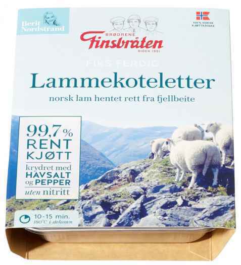 Bilde av Finsbråten lammekoteletter.