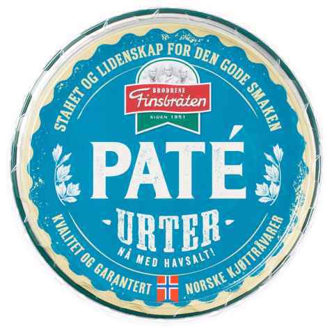 Bilde av Finsbråten urtepate. Bilde av Finsbråten urtepate.