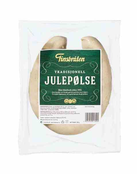 Bilde av Finsbråten julepølse tradisjonell. Bilde av Finsbråten julepølse tradisjonell.