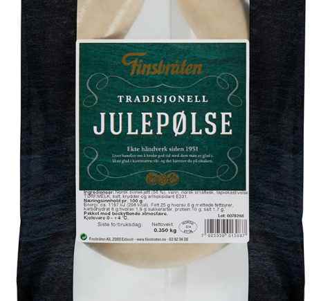 Bilde av Finsbråten tradisjonell julepølse.