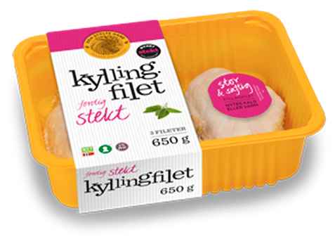 Bilde av Den stolte hane kyllingfilet stekt. Bilde av Den stolte hane kyllingfilet stekt.