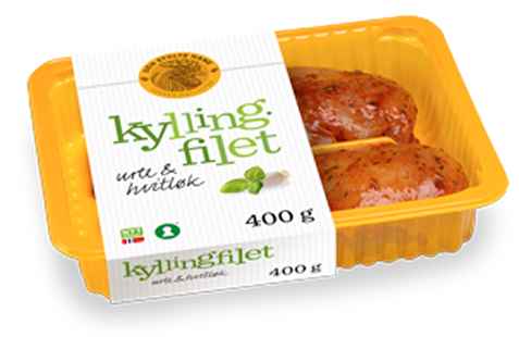 Bilde av Den stolte hane kyllingfilet urte og hvitløk. Bilde av Den stolte hane kyllingfilet urte og hvitløk.