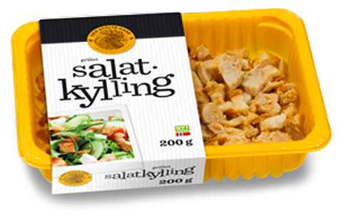 Bilde av Den stolte hane grillet salatkylling. Bilde av Den stolte hane grillet salatkylling.