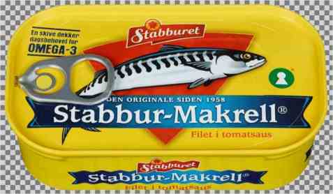 Bilde av Stabbur makrell i tomatsaus. Bilde av Stabbur makrell i tomatsaus.