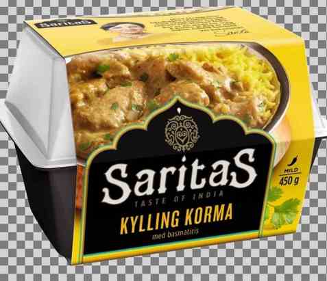 Bilde av Saritas korma med kylling. Bilde av Saritas korma med kylling.