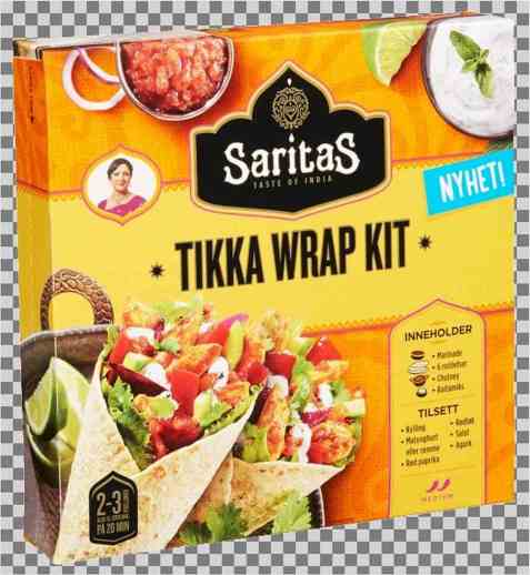 Bilde av Saritas tikka wrapkit. Bilde av Saritas tikka wrapkit.