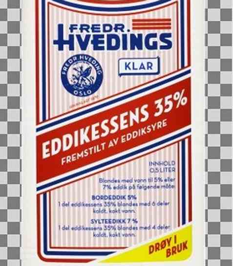 Bilde av Fr hvedings eddikessens klar. Bilde av Fr hvedings eddikessens klar.