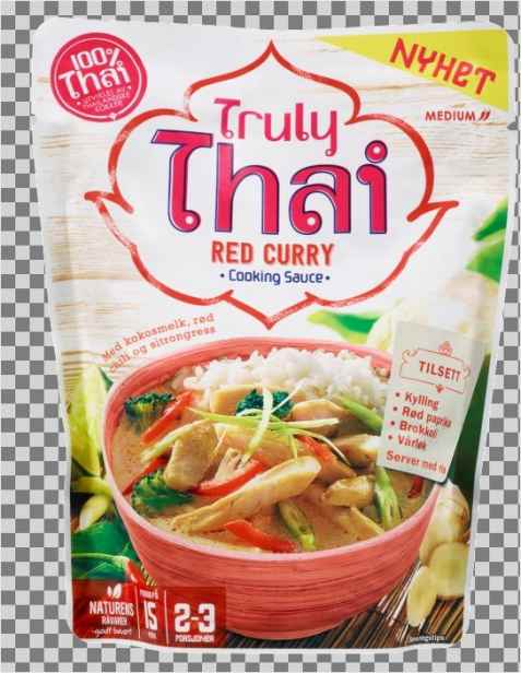 Bilde av Truly thai red curry cooking sauce.