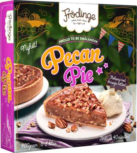 Bilde av Frødinge pecan pie. Bilde av Frødinge pecan pie.