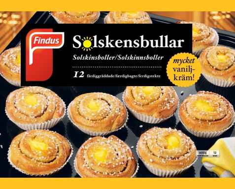 Bilde av Findus Solskinnsboller. Bilde av Findus Solskinnsboller.