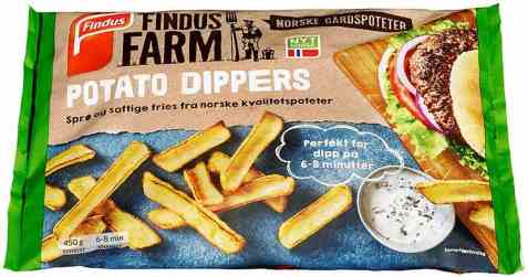 Bilde av Findus Farm sprø potetstaver. Bilde av Findus Farm sprø potetstaver.