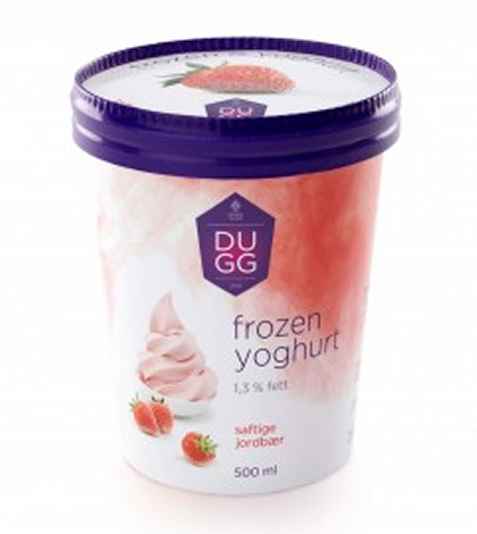 Bilde av Hennig Olsen Dugg Yoghurtis Jordbær.