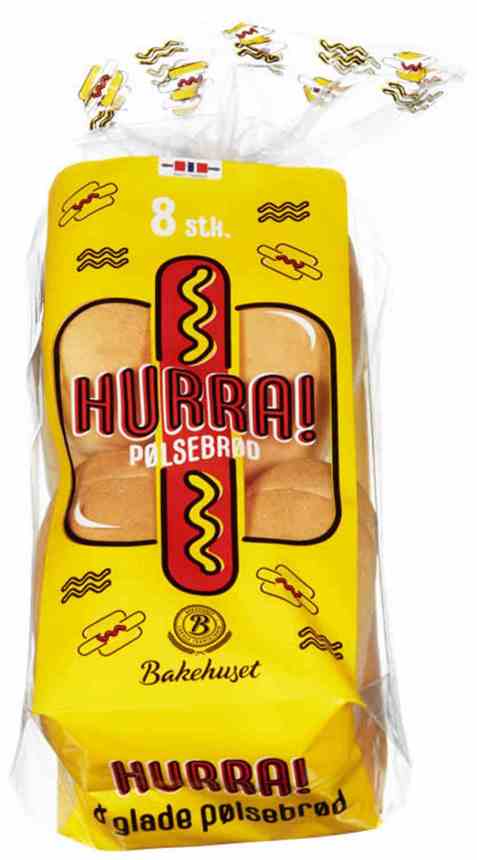 Bilde av Bakehuset hurra pølsebrød. Bilde av Bakehuset hurra pølsebrød.