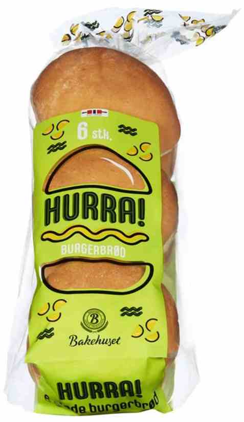Bilde av Bakehuset hurra burgerbrød. Bilde av Bakehuset hurra burgerbrød.