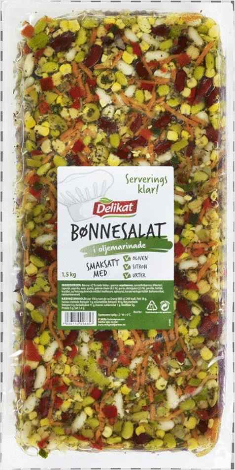 Bilde av Delikat Bønnesalat. Bilde av Delikat Bønnesalat.