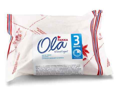 Bilde av Bama Ola Matpakke 3 skiver brunost. Bilde av Bama Ola Matpakke 3 skiver brunost.