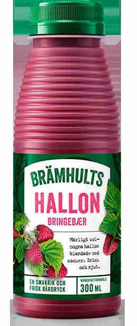Bilde av Bramhults bringebærdrikk. Bilde av Bramhults bringebærdrikk.
