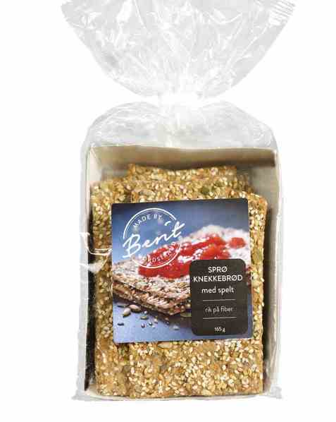 Bilde av Synnøve Frøknekkebrød med spelt. Bilde av Synnøve Frøknekkebrød med spelt.