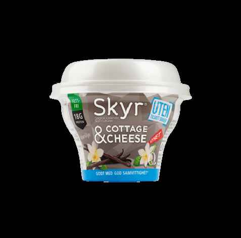 Bilde av Q skyr cottage cheese vanilje. Bilde av Q skyr cottage cheese vanilje.