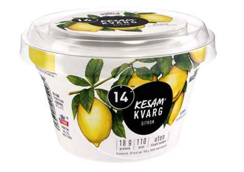 Bilde av Tine 14 kesam kvarg sitron. Bilde av Tine 14 kesam kvarg sitron.