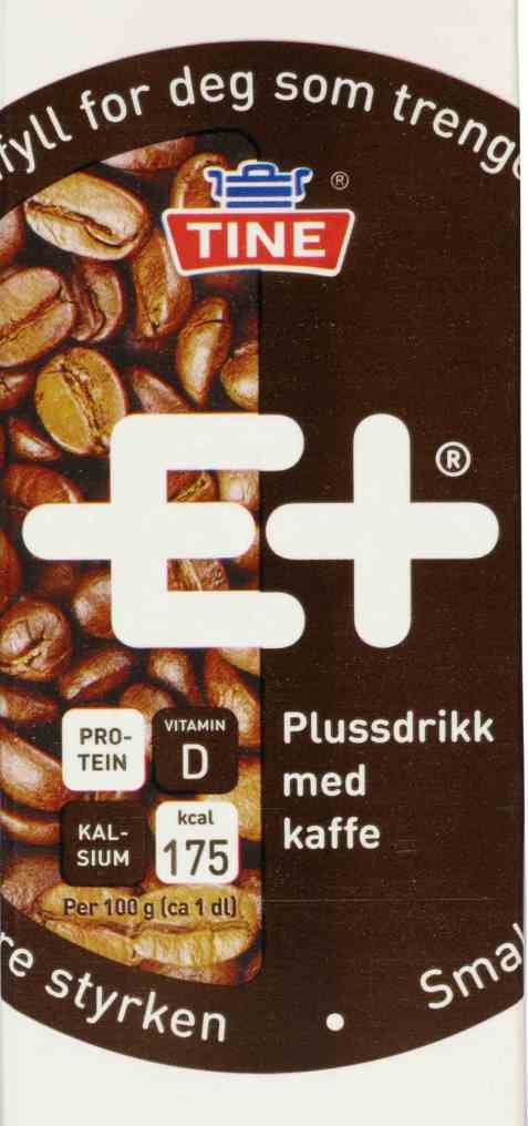 Bilde av Tine E+ drikk kaffe. Bilde av Tine E+ drikk kaffe.