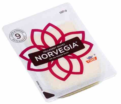 Bilde av Tine Norvegia vellagret skiver. Bilde av Tine Norvegia vellagret skiver.