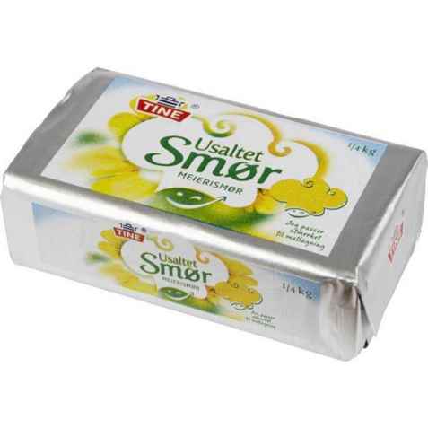 Bilde av Tine Smør syrnet usaltet. Bilde av Tine Smør syrnet usaltet.
