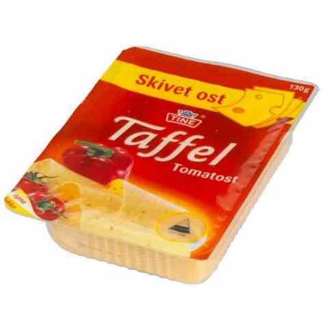 Bilde av Tine Taffel Tomatost i skiver. Bilde av Tine Taffel Tomatost i skiver.
