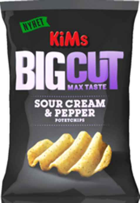 Bilde av Kims big cut sourcream and pepper. Bilde av Kims big cut sourcream and pepper.