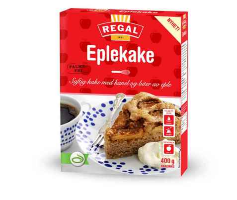 Bilde av Regal eplekake.