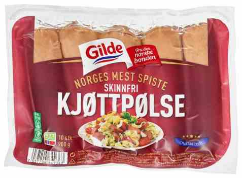Bilde av Gilde Kjøttpølse Skinnfri 900 gr. Bilde av Gilde Kjøttpølse Skinnfri 900 gr.