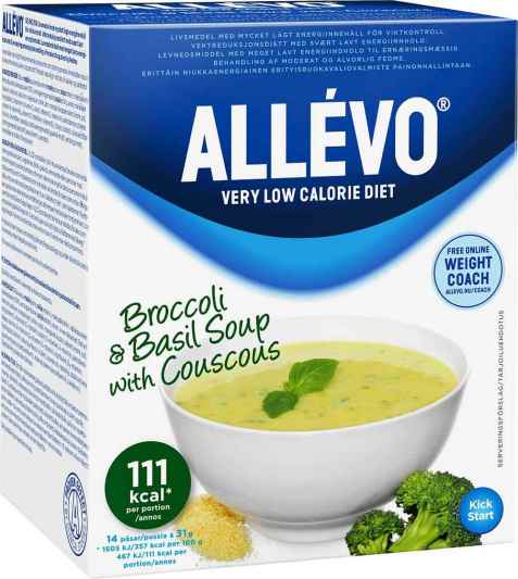 Bilde av Allevo VLCD Brokkoli & Basilikum Suppe. Bilde av Allevo VLCD Brokkoli & Basilikum Suppe.